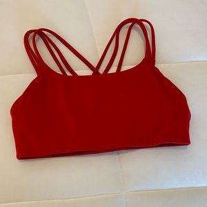 Red Athleta Sports Bra